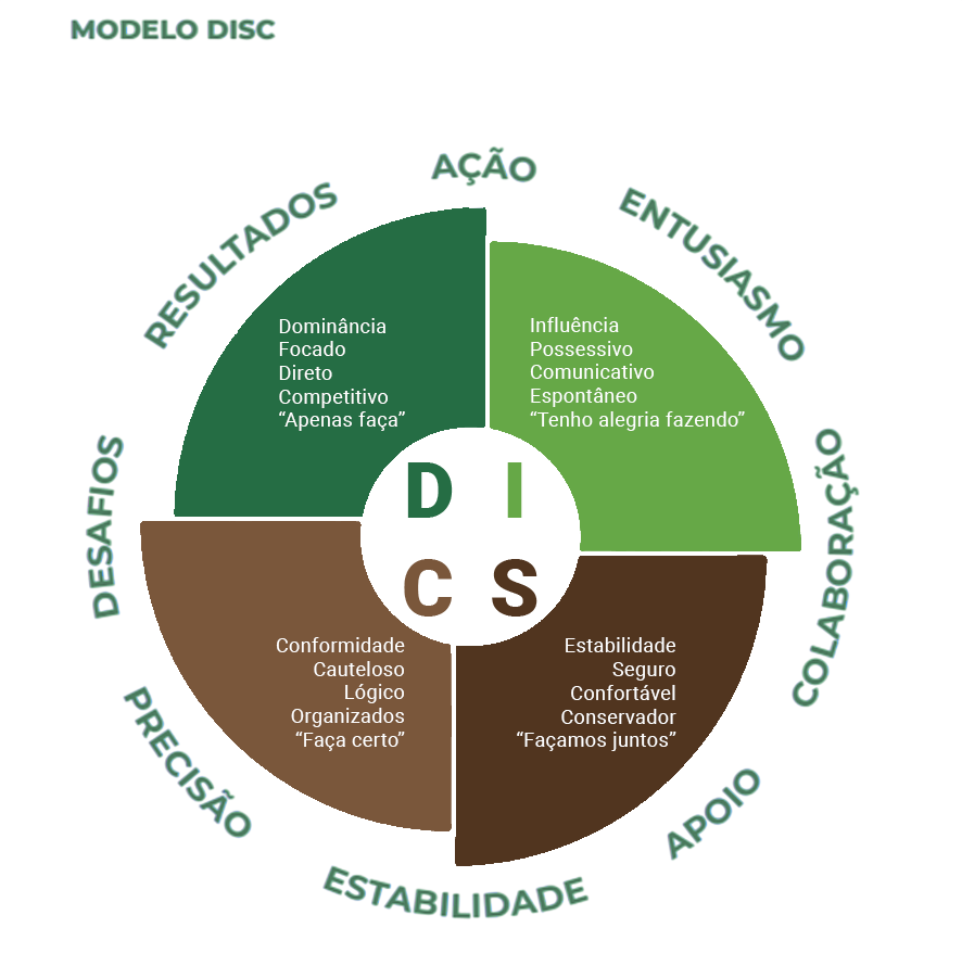 Gráfico de Perfil Comportamental Metodologia DISC